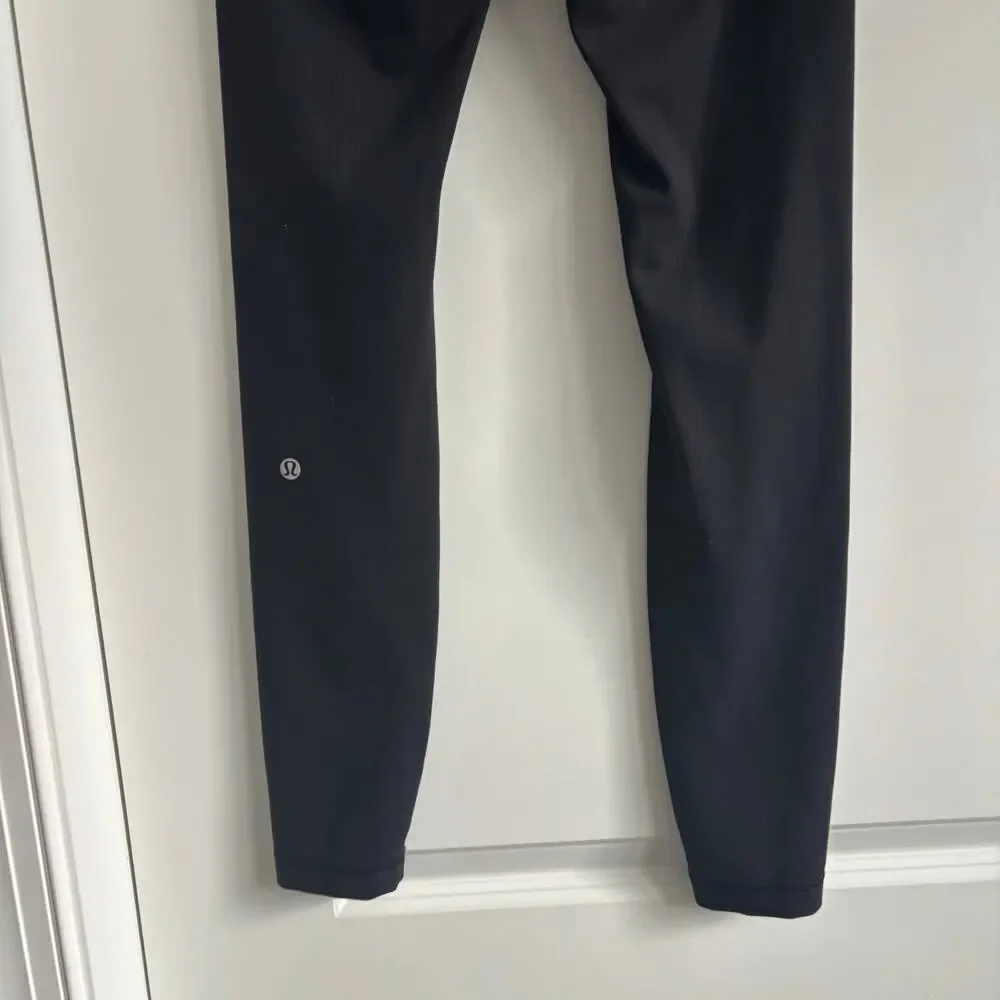 Lululemon Wunder Train High-Rise Ribbed Tight Sz 4 Athletic Black